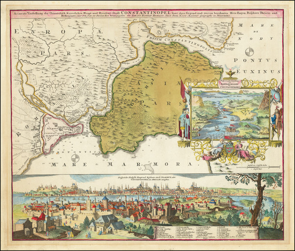 20-Turkey and Turkey & Asia Minor Map By Johann Baptist Homann