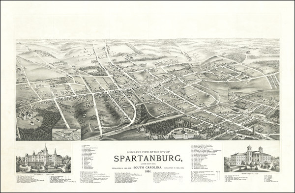 74-South Carolina Map By Albert Ruger  &  J.J. Stoner