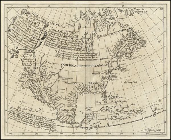 61-Southeast, North America and California as an Island Map By Henry Briggs