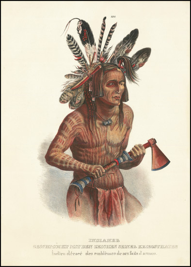 64-Portraits & People and Native American & Indigenous Map By Karl Bodmer