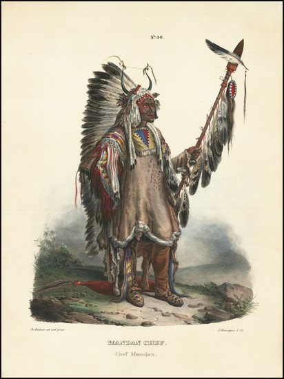 43-Portraits & People and Native American & Indigenous Map By Karl Bodmer