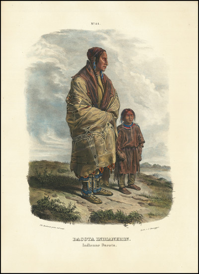 25-Portraits & People and Native American & Indigenous Map By Karl Bodmer