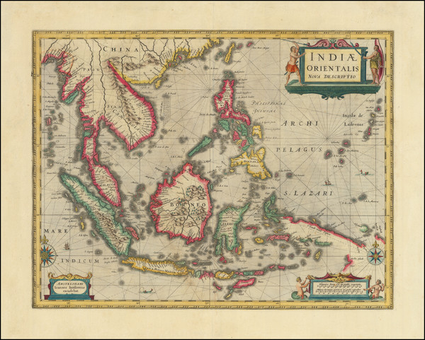 95-Southeast Asia, Philippines, Indonesia, Malaysia and Thailand, Cambodia, Vietnam Map By Jan Jan