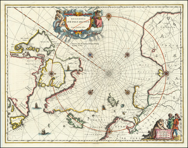 5-Polar Maps Map By Johannes Blaeu