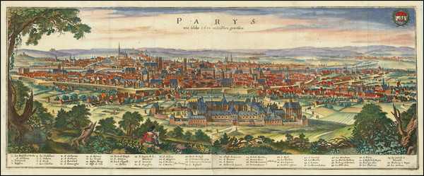 44-Paris and Île-de-France Map By Jacob Van Meurs