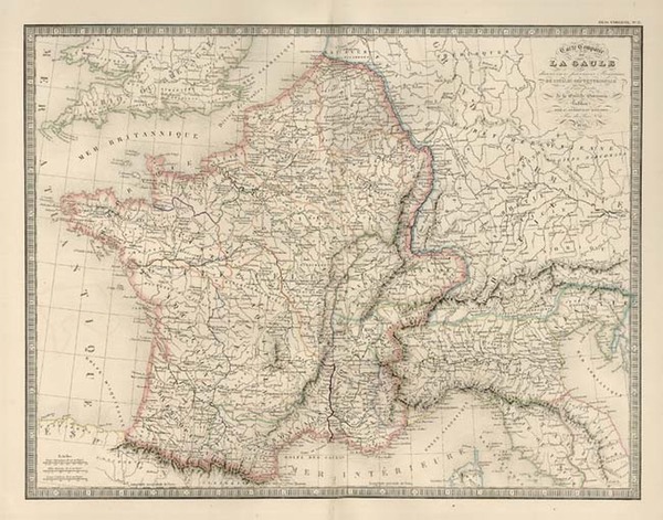 12-Europe and France Map By J. Andriveau-Goujon