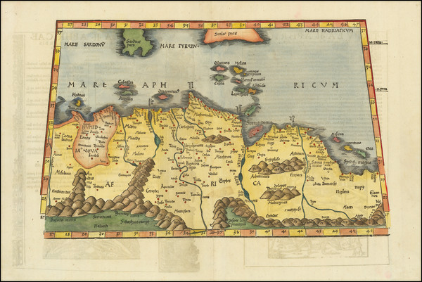 74-North Africa Map By Lorenz Fries