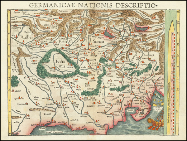 61-Poland, Czech Republic & Slovakia, Baltic Countries and Germany Map By Sebastian Munster