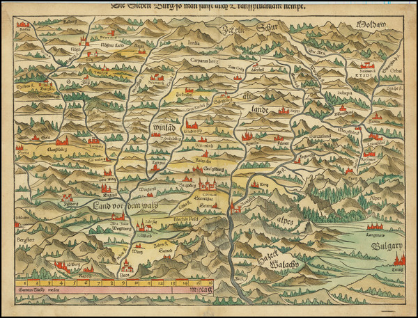 64-Romania and Balkans Map By Sebastian Munster