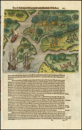 51-Southeast and South Carolina Map By Theodor De Bry