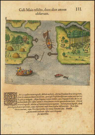 80-Southeast and Georgia Map By Theodor De Bry