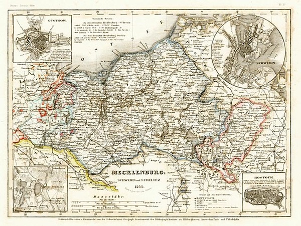 87-Europe and Netherlands Map By Joseph Meyer