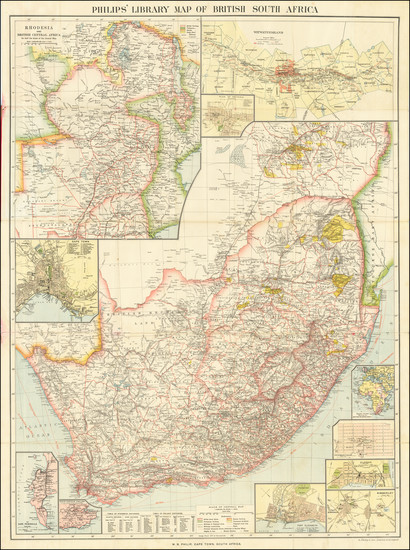 85-South Africa Map By George Philip