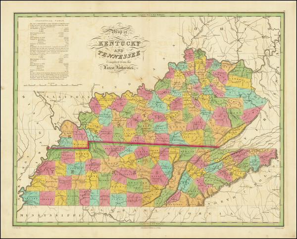 39-Kentucky and Tennessee Map By Anthony Finley