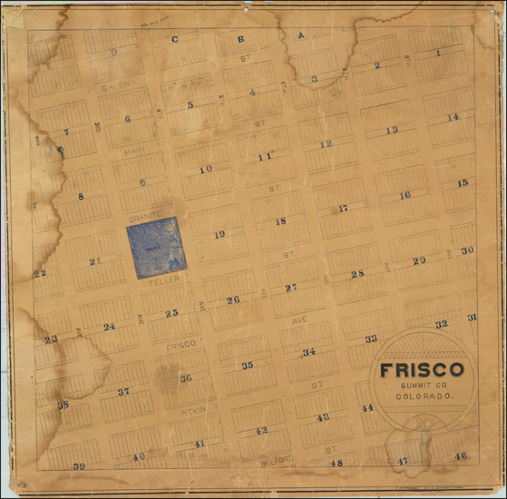 8-Colorado and Colorado Map By F. S. Trimble