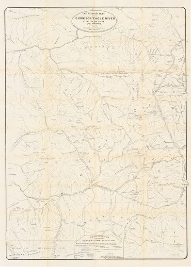 59-Colorado Map By Martin Newton