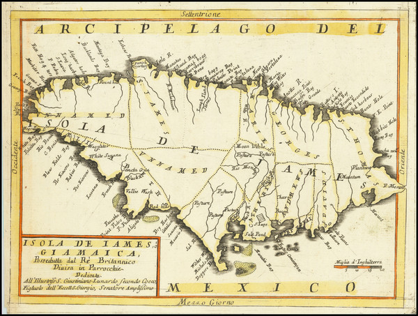 56-Caribbean Map By Vincenzo Maria Coronelli