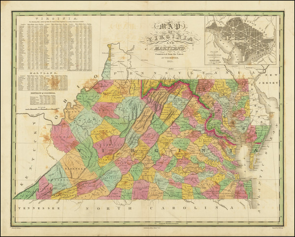 81-Washington, D.C., Maryland, West Virginia and Virginia Map By Anthony Finley