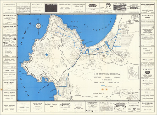 2-Other California Cities Map By Monterey Chamber of Commerce