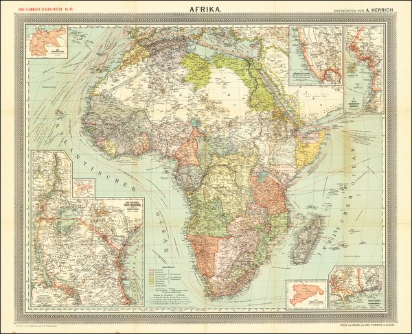 56-Africa Map By Carl Flemming