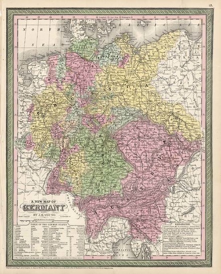 66-Europe, Baltic Countries and Germany Map By Thomas, Cowperthwait & Co.