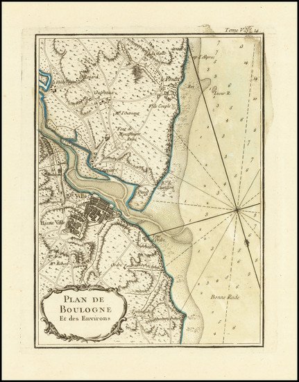 53-Nord et Nord-Est Map By Jacques Nicolas Bellin