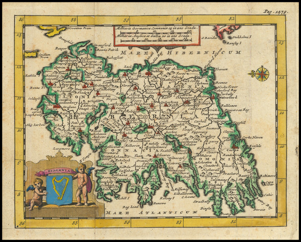 31-Ireland Map By Pieter van der Aa