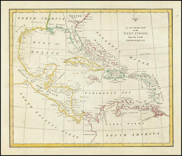 34-Caribbean and Central America Map By Robert Wilkinson