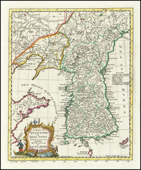 72-Korea Map By Thomas Kitchin