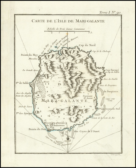 16-Other Islands Map By Jacques Nicolas Bellin