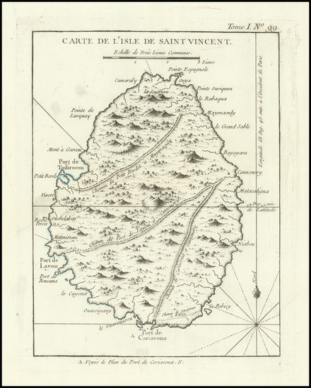 75-Other Islands Map By Jacques Nicolas Bellin