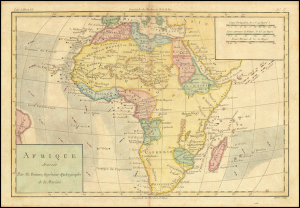 87-Africa Map By Rigobert Bonne