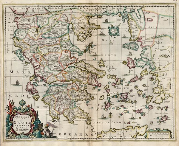 2-Europe, Mediterranean, Balearic Islands and Greece Map By Hugo Allard