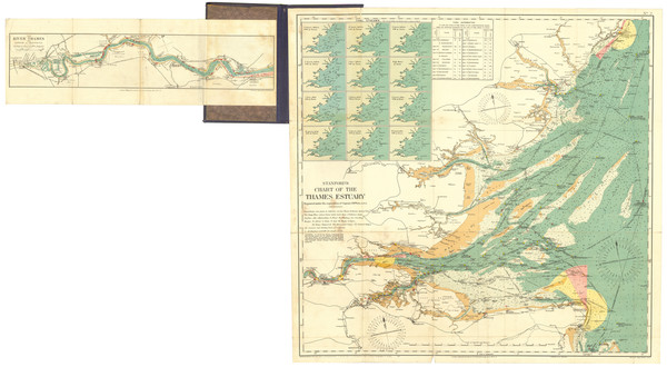 53-England Map By Edward Stanford