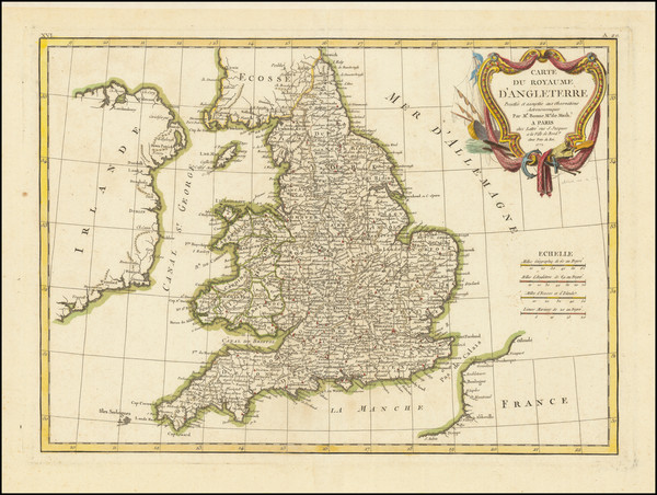94-England Map By Rigobert Bonne