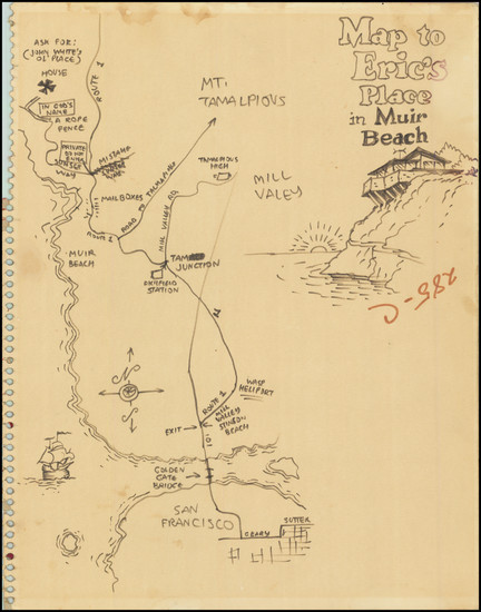 37-San Francisco & Bay Area Map By Robert "R" Crumb