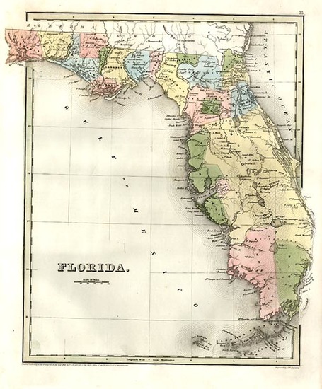 31-Southeast Map By Thomas Gamaliel Bradford