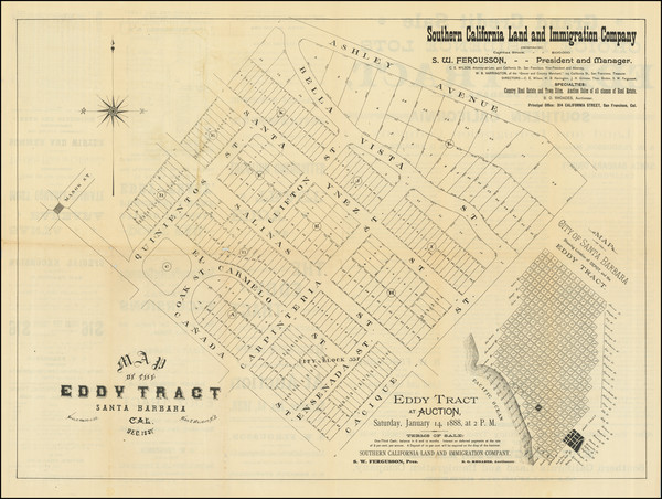 23-Other California Cities Map By Southern California Land and Immigration Company / George  F. Wr