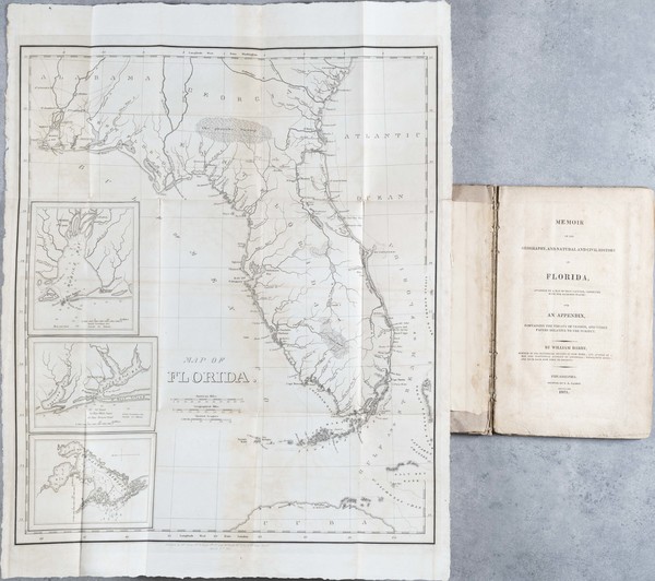 80-Florida, Alabama and Georgia Map By William Darby