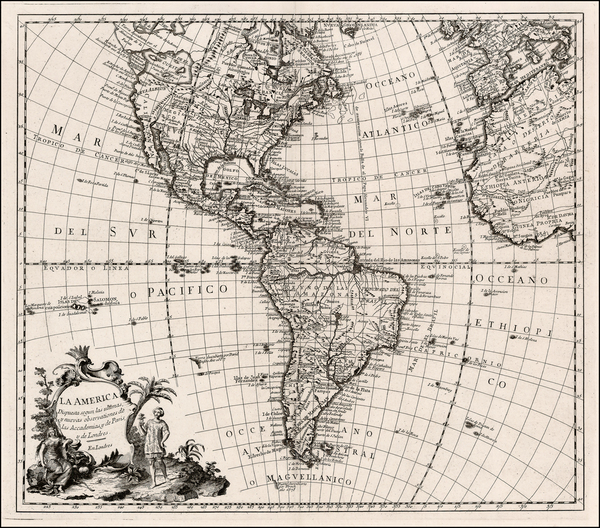 13-South America and America Map By Pedro Gendron