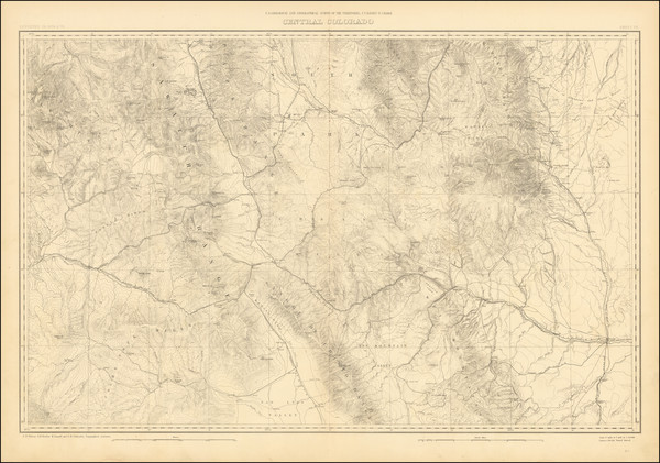 62-Colorado and Colorado Map By Ferdinand Vandeveer Hayden