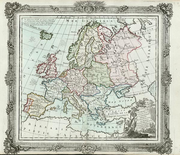 15-Europe and Europe Map By Louis Brion de la Tour