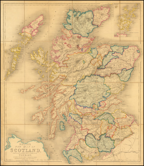 55-Scotland Map By John Betts