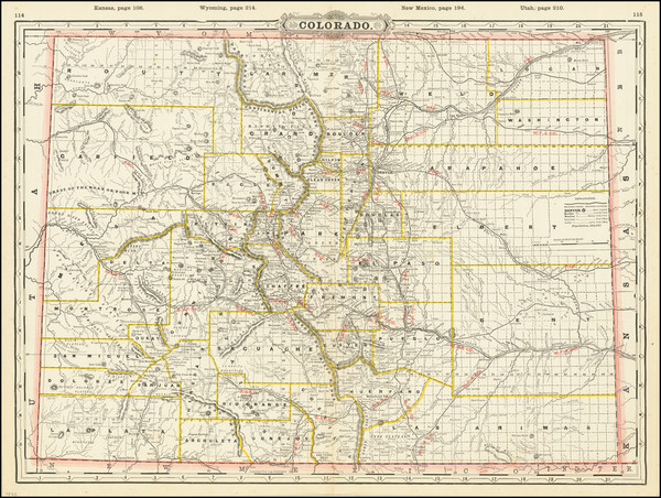 0-Colorado and Colorado Map By George F. Cram