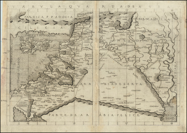 32-Cyprus, Middle East and Holy Land Map By Francesco Berlinghieri