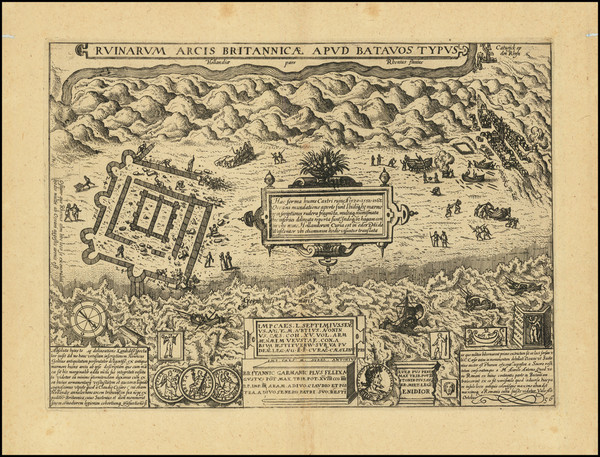 63-Netherlands Map By Luigi Guicciardini / Abraham Ortelius