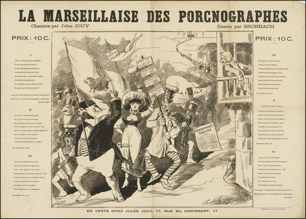 26-France, Comic & Anthropomorphic and Curiosities Map By Eschbach / Jules Jouy