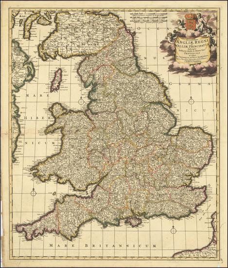 33-England Map By Frederick De Wit