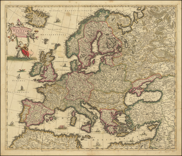 26-Europe Map By Frederick De Wit