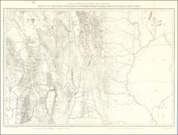 25-Idaho and Wyoming Map By Ferdinand Vandeveer Hayden